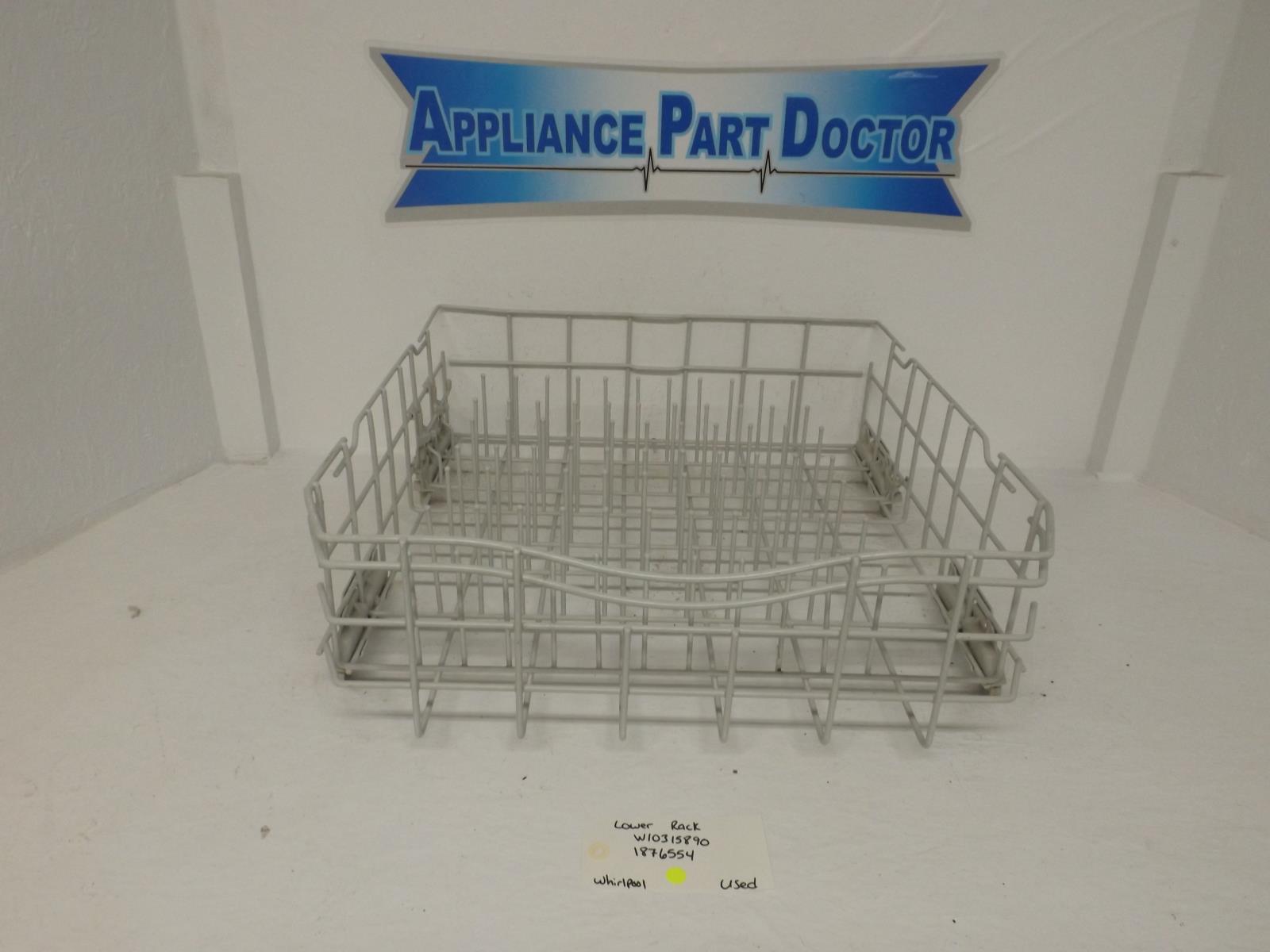 Whirlpool Dishwasher W10315890 1876554 Lower Rack Used Whirlpool Dishwasher W10315890 1876554 Lower Rack Used